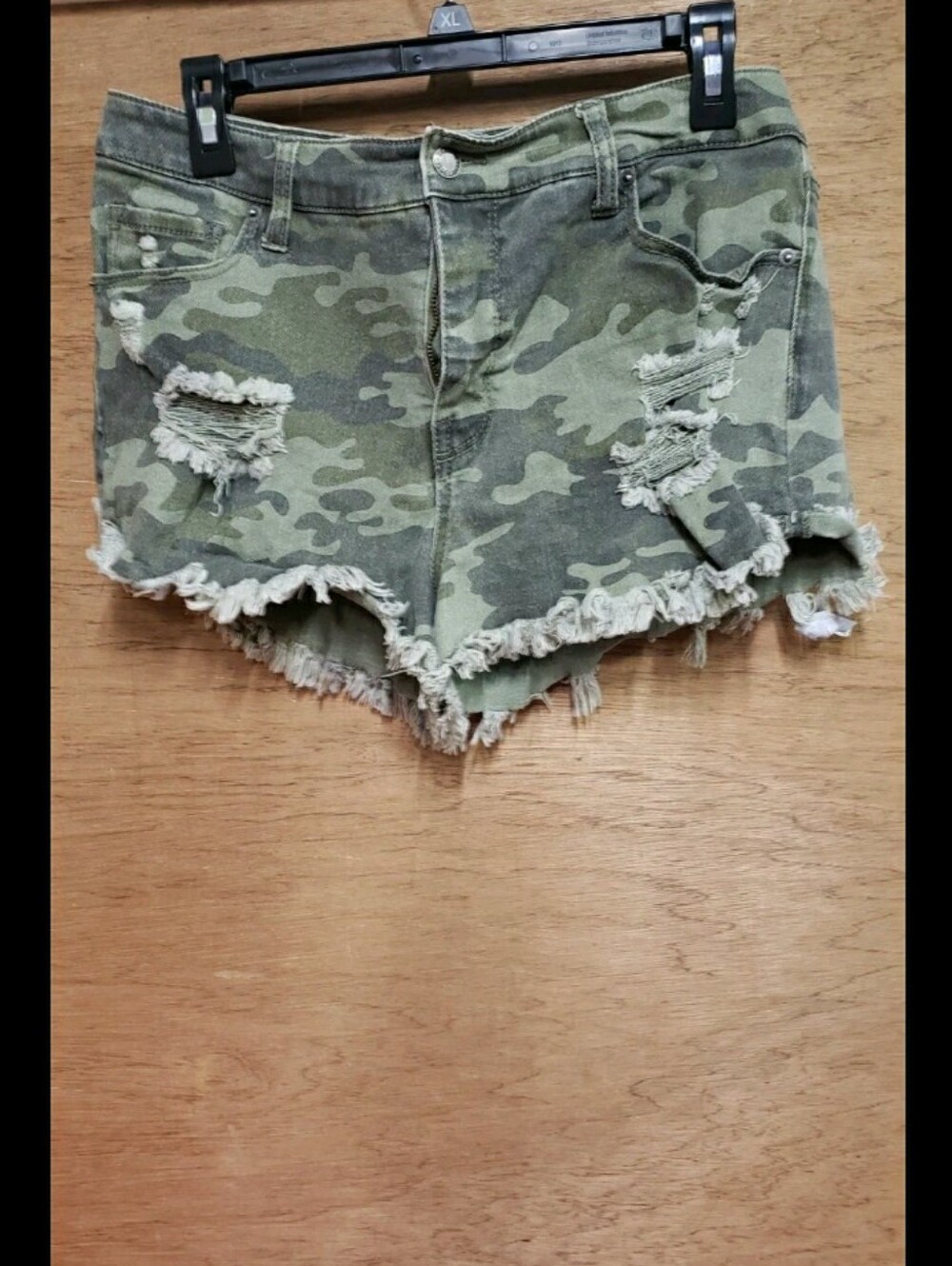 Mossimo Supply Co. Ladies Camo Distressed Shorts 12/31